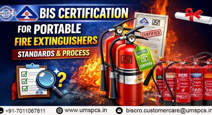 BIS Certification for Portable Fire Extinguishers