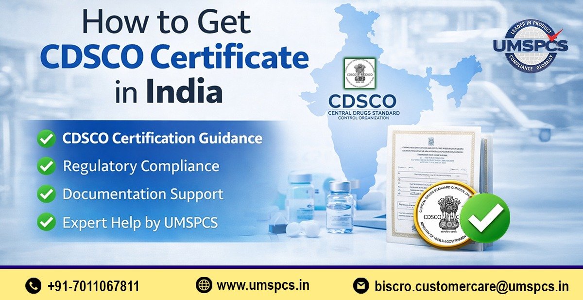 How to Get CDSCO Certificate in India