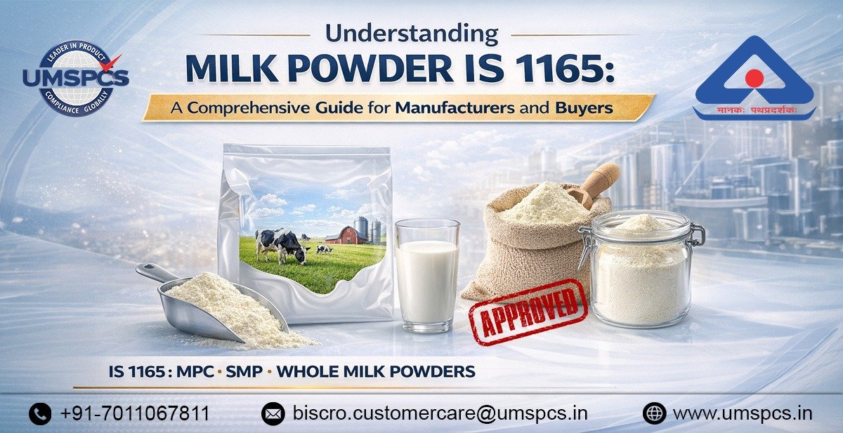 ISI Mark for Milk Powder IS 1165