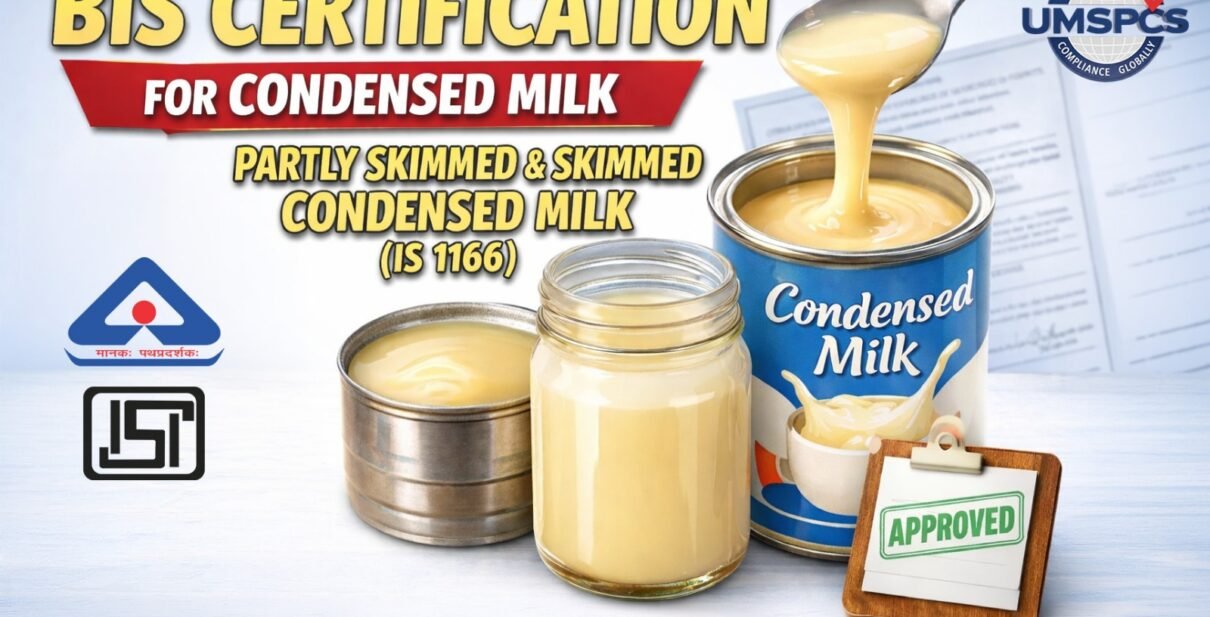 BIS Certification for Condensed Milk