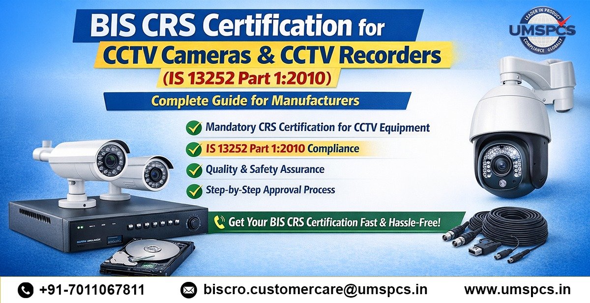 BIS CRS Certification for CCTV Cameras
