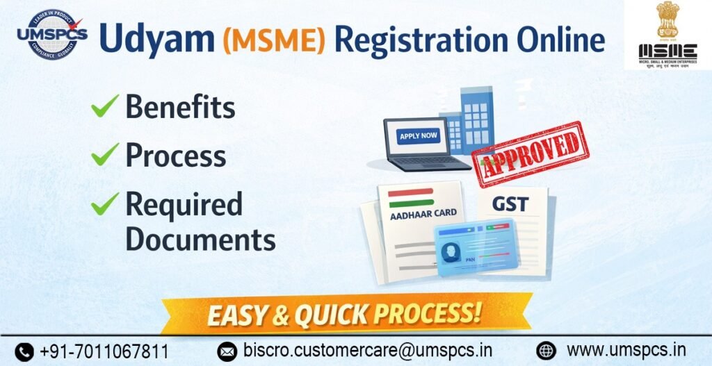 Udyam (MSME) Registration Online: Benefits, Process & Documents
