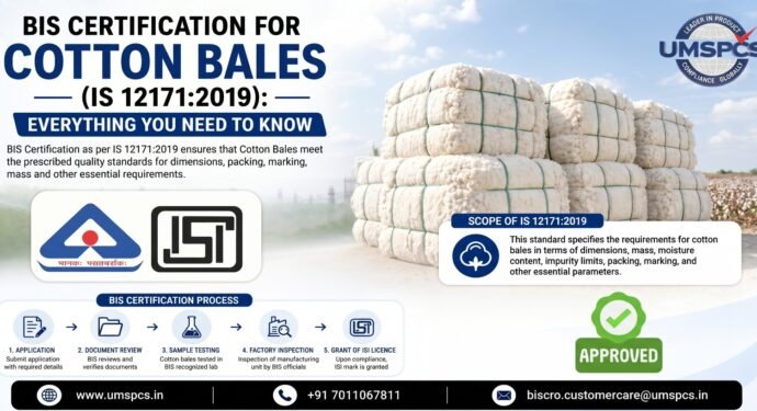 BIS Certification for Cotton Bales