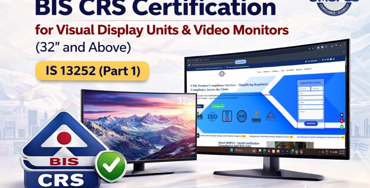 BIS CRS Certification for Visual Display Units and Video Monitors