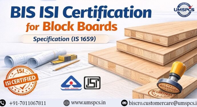 BIS ISI Certification for Block Boards