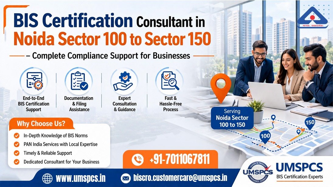 BIS Certification Consultant in Noida Sector 100 to Sector 150