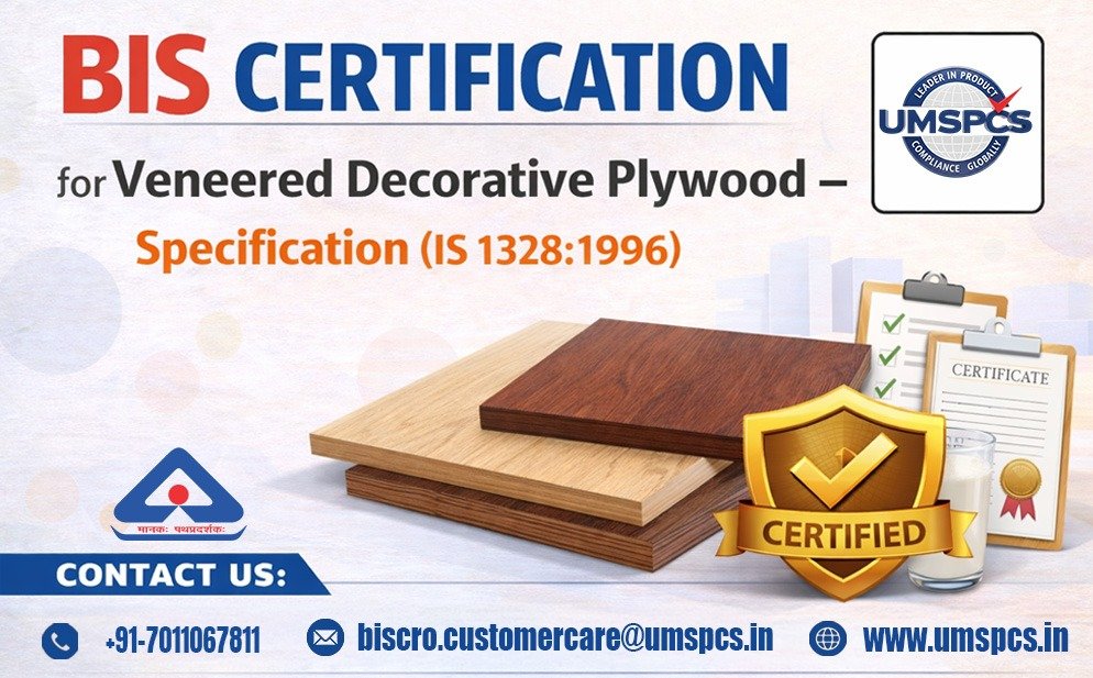 BIS Certification for Veneered Decorative Plywood
