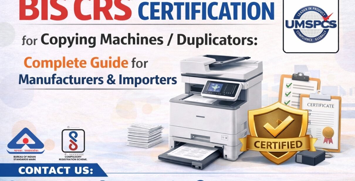 BIS CRS Certification for Copying Machines