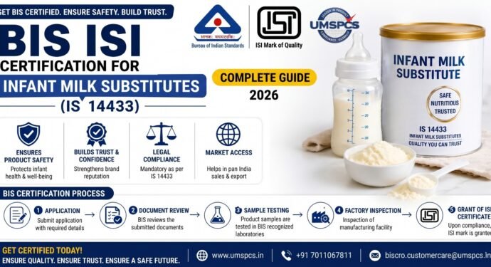 BIS ISI Certification for Infant Milk Substitutes