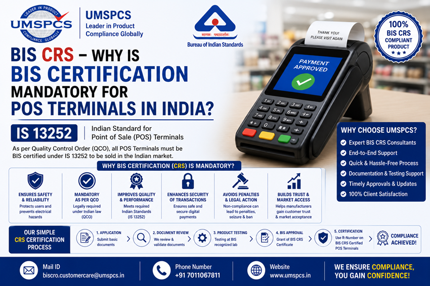 BIS Certification Mandatory for POS Terminals in India