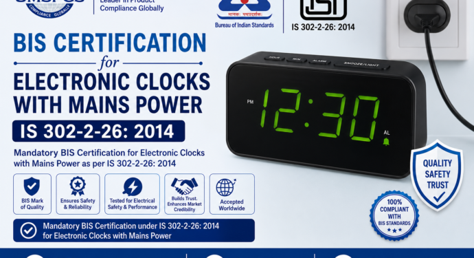 BIS Certification for Electronic Clocks with Mains Power