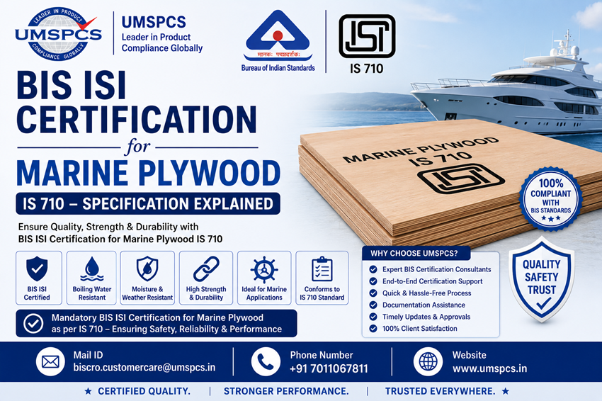 BIS ISI Certification for Marine Plywood IS 710