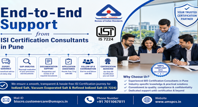 End-to-End Support from ISI Certification Consultants in Pune