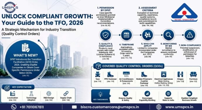 DPIIT Introduces Transition Facilitation 2026