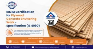 BIS ISI Certification for Plywood Concrete Shuttering Work