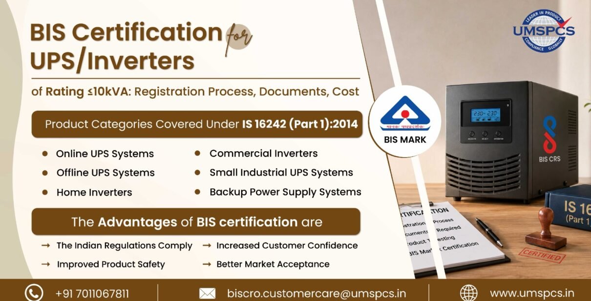 BIS Certification for UPS/Inverters