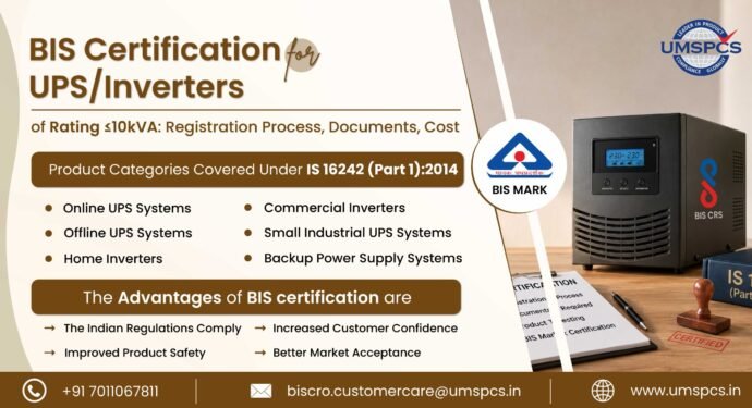 BIS Certification for UPS/Inverters