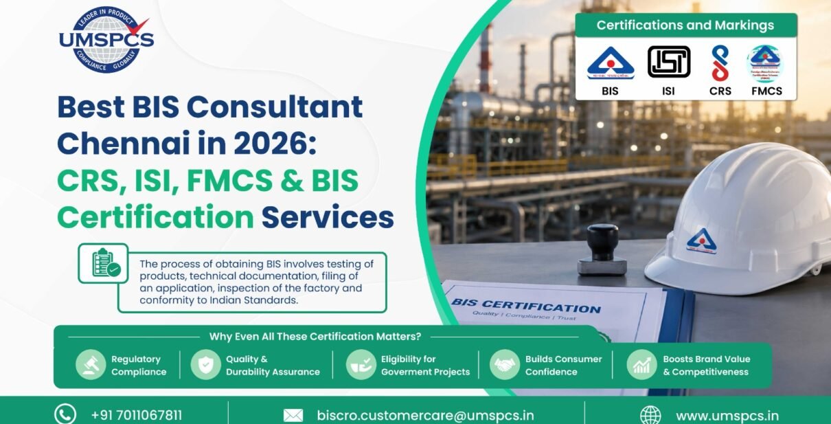 Best BIS Consultant Chennai in 2026: CRS, ISI, FMCS & Certification Services