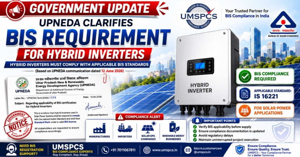 UPNEDA Issues Important Compliance Directive for Hybrid Inverters Under PM Surya Ghar Yojana
