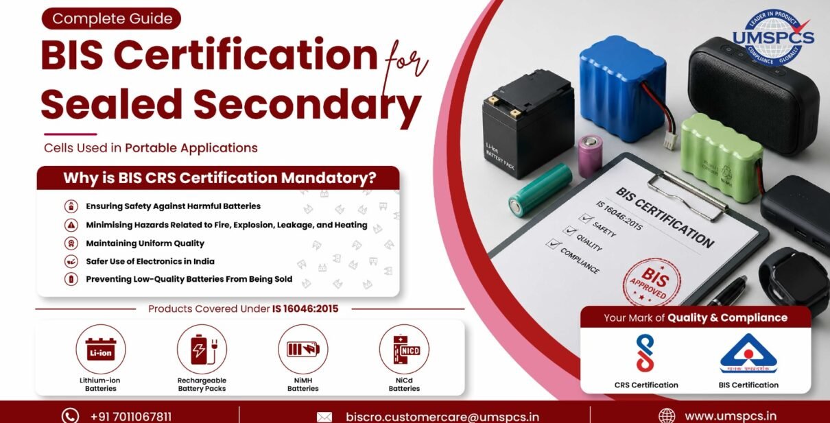 BIS Certification for Sealed Secondary Cells