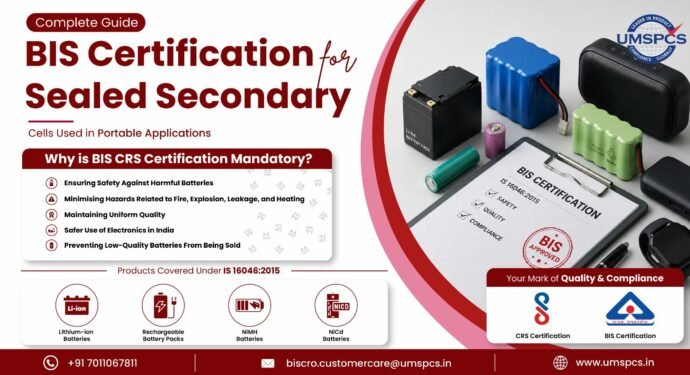 BIS Certification for Sealed Secondary Cells