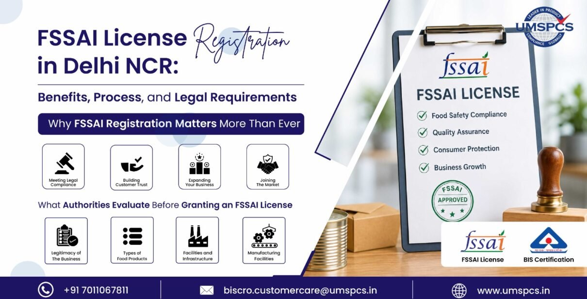 FSSAI License Registration in Delhi NCR