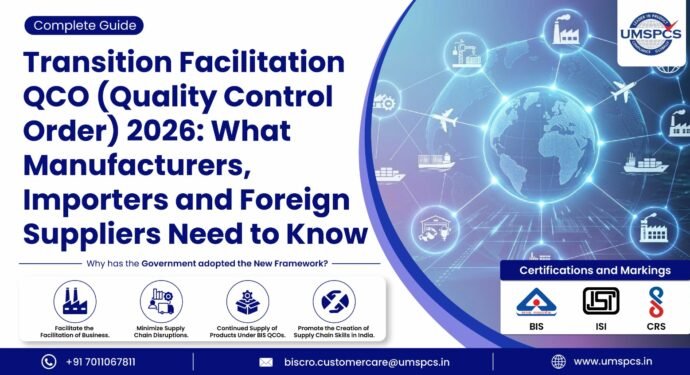 Transition Facilitation QCO (Quality Control Order) 2026