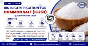 BIS ISI Certification for Common Salt