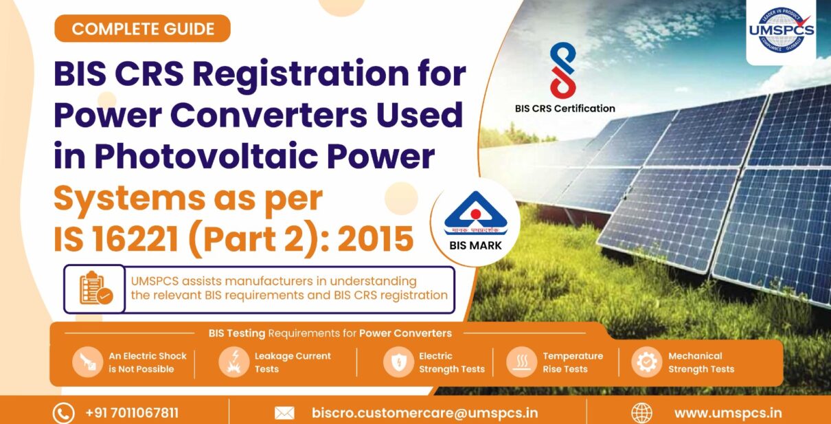 BIS CRS Registration for Power Converters