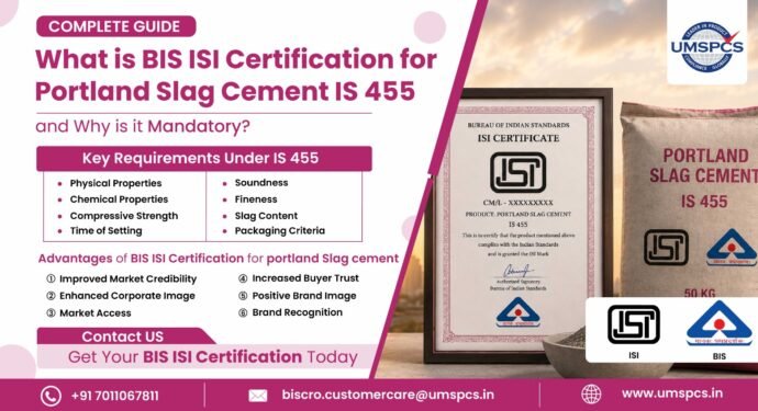 BIS ISI Certification for Portland Slag Cement