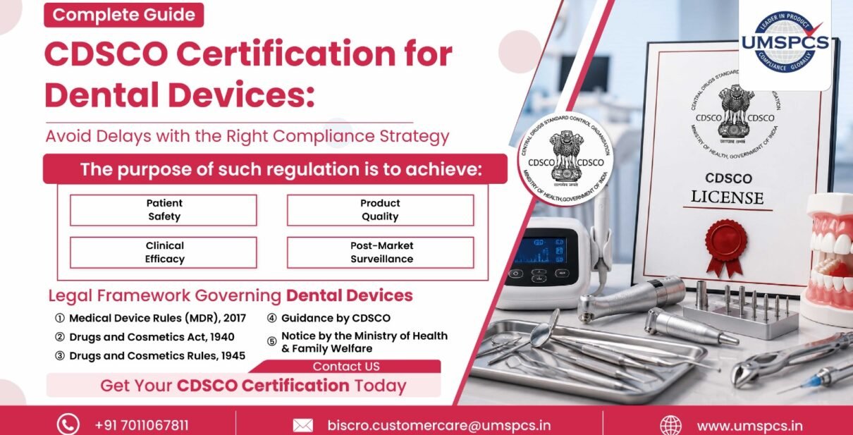 CDSCO Certification for Dental Devices