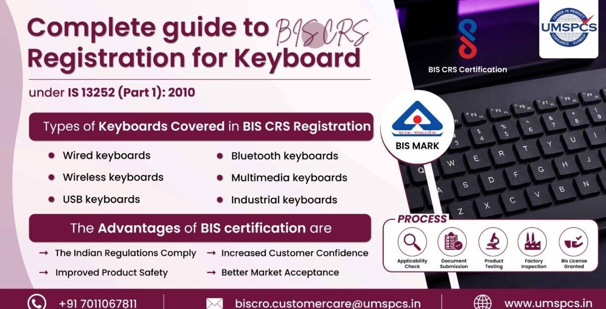 BIS CRS Registration for Keyboard under IS 13252
