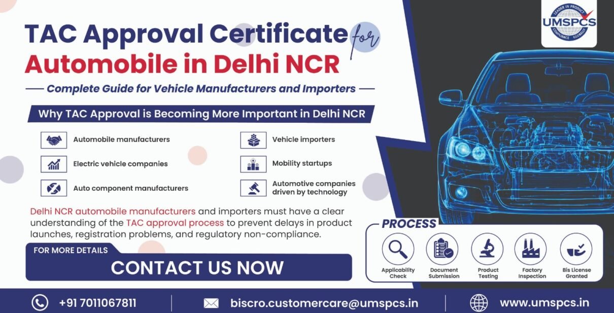 TAC Approval Certificate for Automobile in Delhi NCR