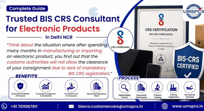 Trusted BIS CRS Consultant for Electronic Products in Delhi NCR