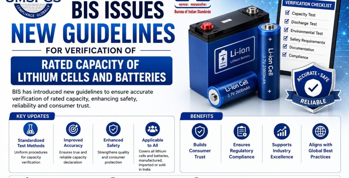BIS Issues New Guidelines for Verification of Rated Capacity of Lithium Cells and Batteries