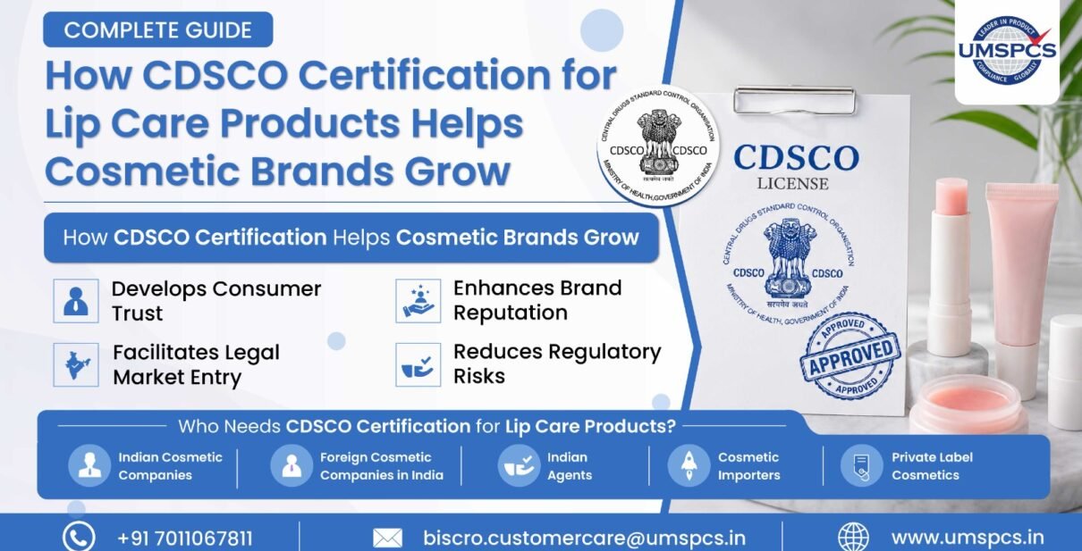 CDSCO Certification for Lip Care Products
